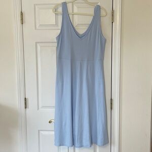 A New Day Light Blue Ribbed Ballet Style Tank Dress, size XL, NWT